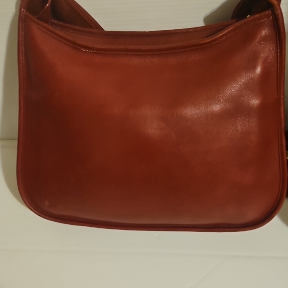 Vintage COACH Red Taft Leather Crossbody Bag #9980 – Classic & Rare - Picture 7 of 16